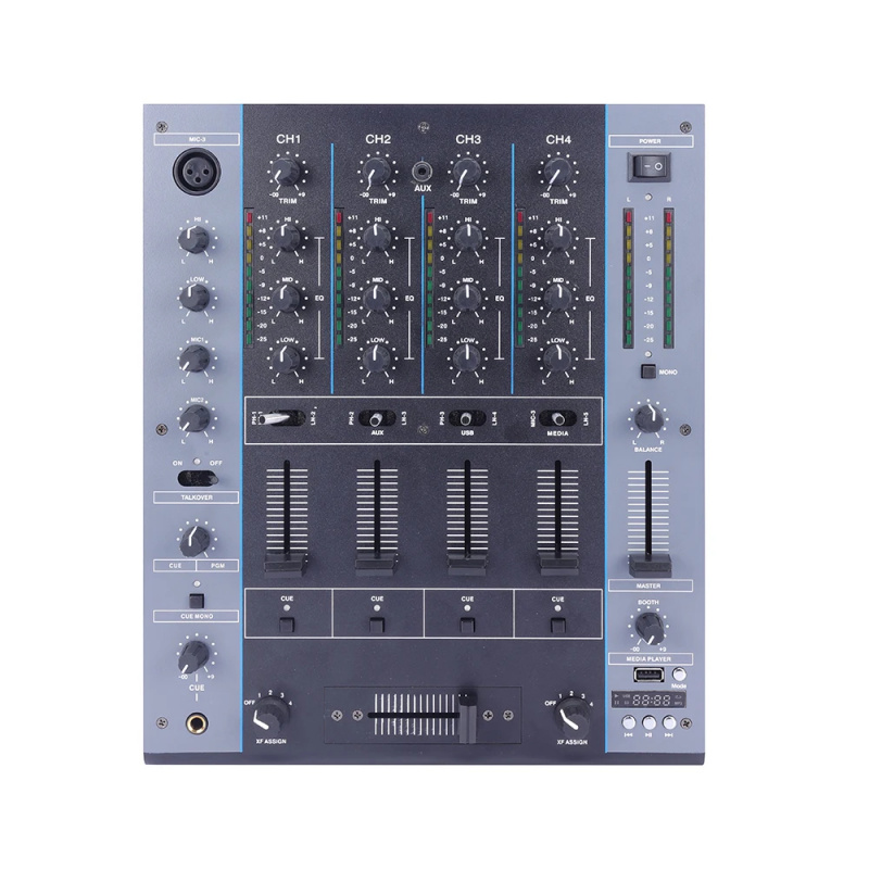 Dj Mixer 4 Channel Djm - ELM402 Mini Audio-Mixer 4-Kanal USB DJ-Controller