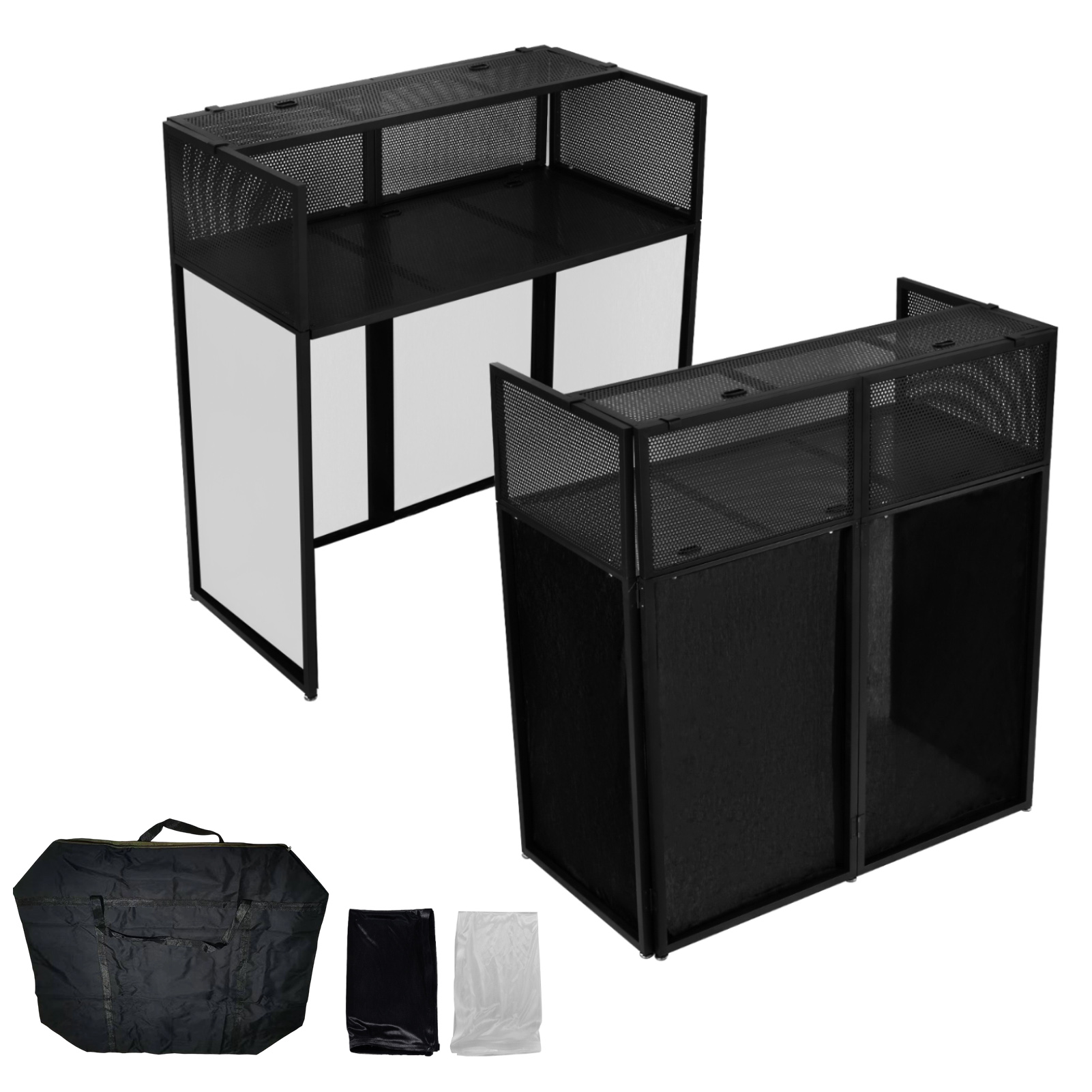 Dj Stand Table Foldable - Tragbarer DJ-Pultständer mit Metallrahmen, höhenverstellbarer, klappbarer