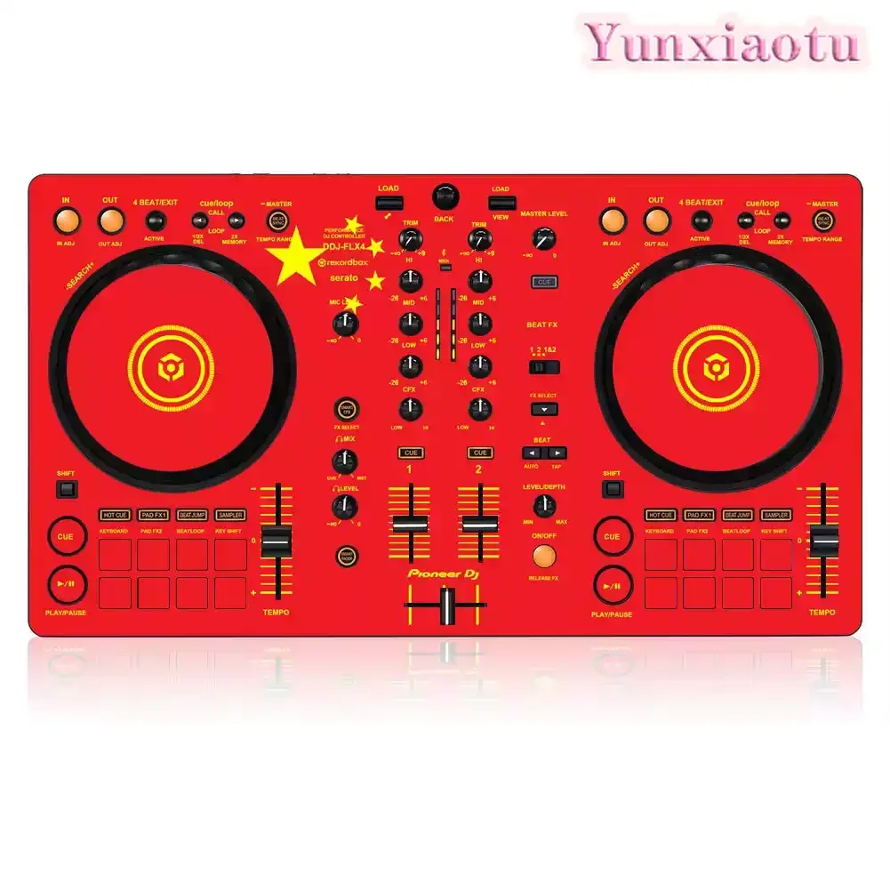 Dj Controller Pioneer Ddj - Pioneer DDJ-FLX4 DJ-Controller-Skin-Aufkleber, vollständig umhüllende Schutzfolie,