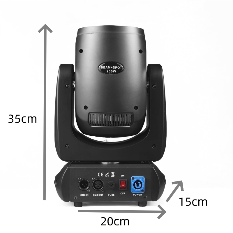 Mini LED 200W Moving Head Lich – Dj Light Moving Head Stage Bewertung und Preis