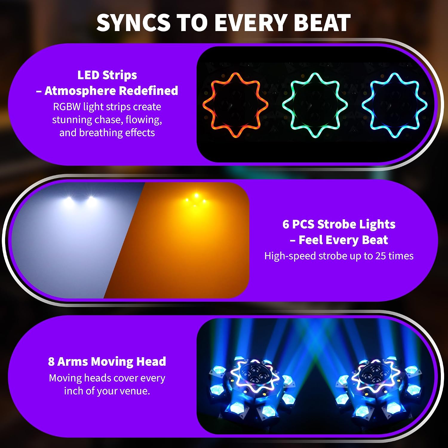 200W Disco-Partybeleuchtung 8- – Dj Light Moving Head Stage Bewertung und Preis