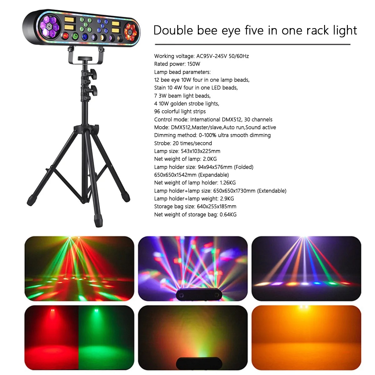 150W Disco-Party-Licht mit Stä – Dj Light Moving Head Stage Bewertung und Preis
