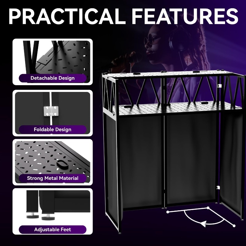2025 Bestseller: Tragbarer DJ- – Dj Stand Table Foldable Bewertung und Preis