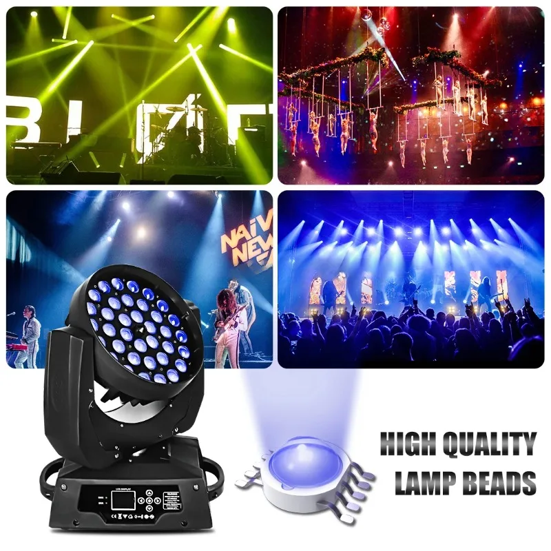36x18W LED Zoom Wash Moving He – Dj Light Moving Head Stage Bewertung und Preis